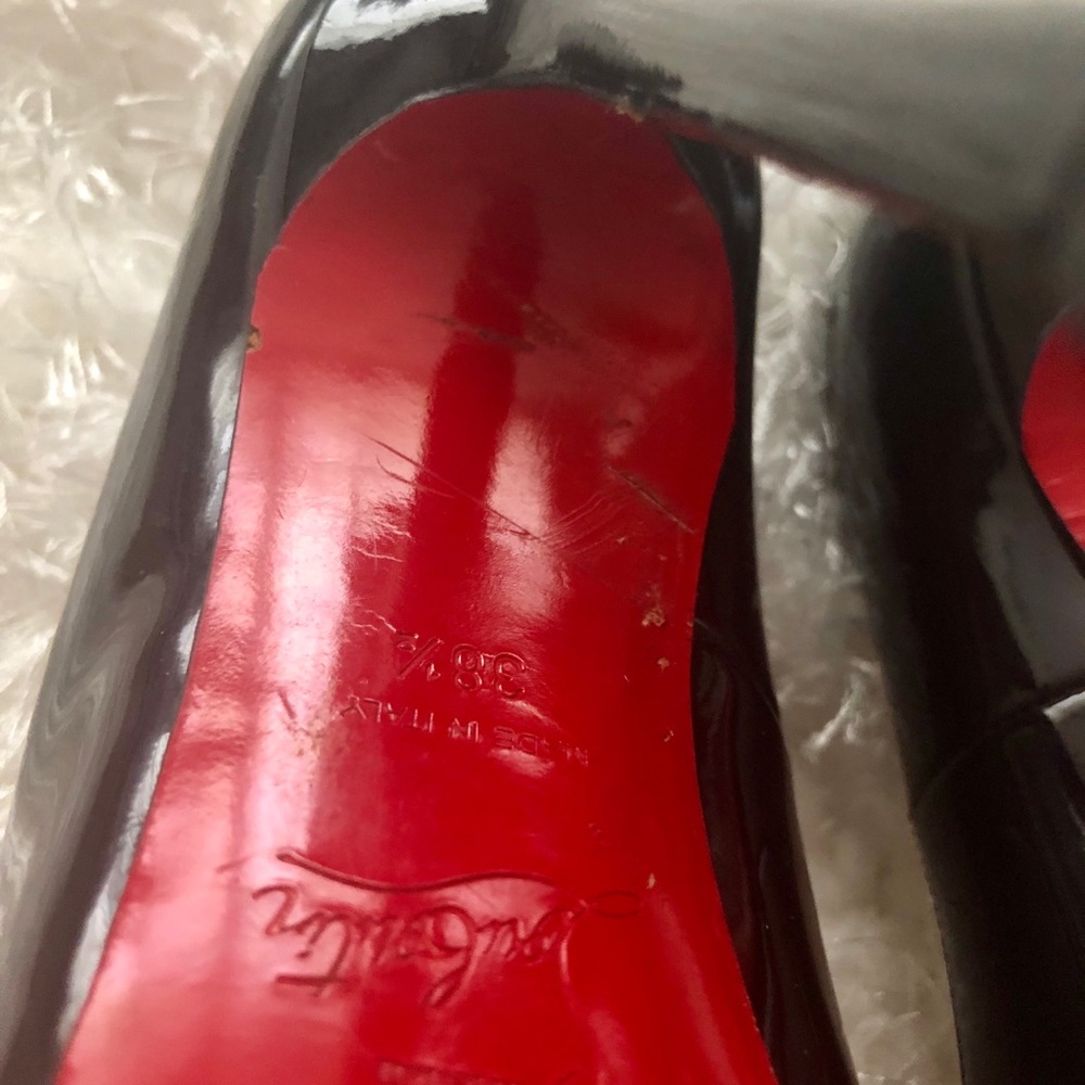 Christian Louboutin Pigalle 120 Black Patent - Picture 7 of 8